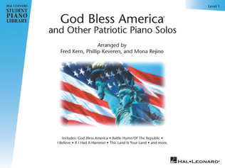 Book cover for God Bless America and Other Patriotic Piano Solos - Level 1