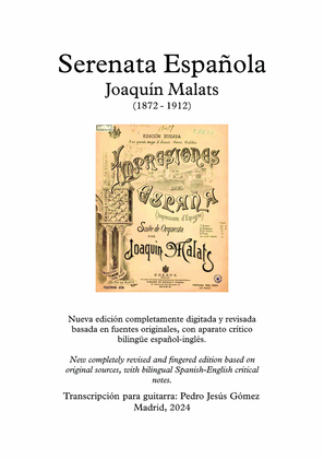 Serenata Española. New completely revised and fingered edition based on original sources,