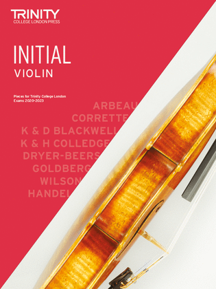 Book cover for Violin Exam Pieces 2020-2023: Initial