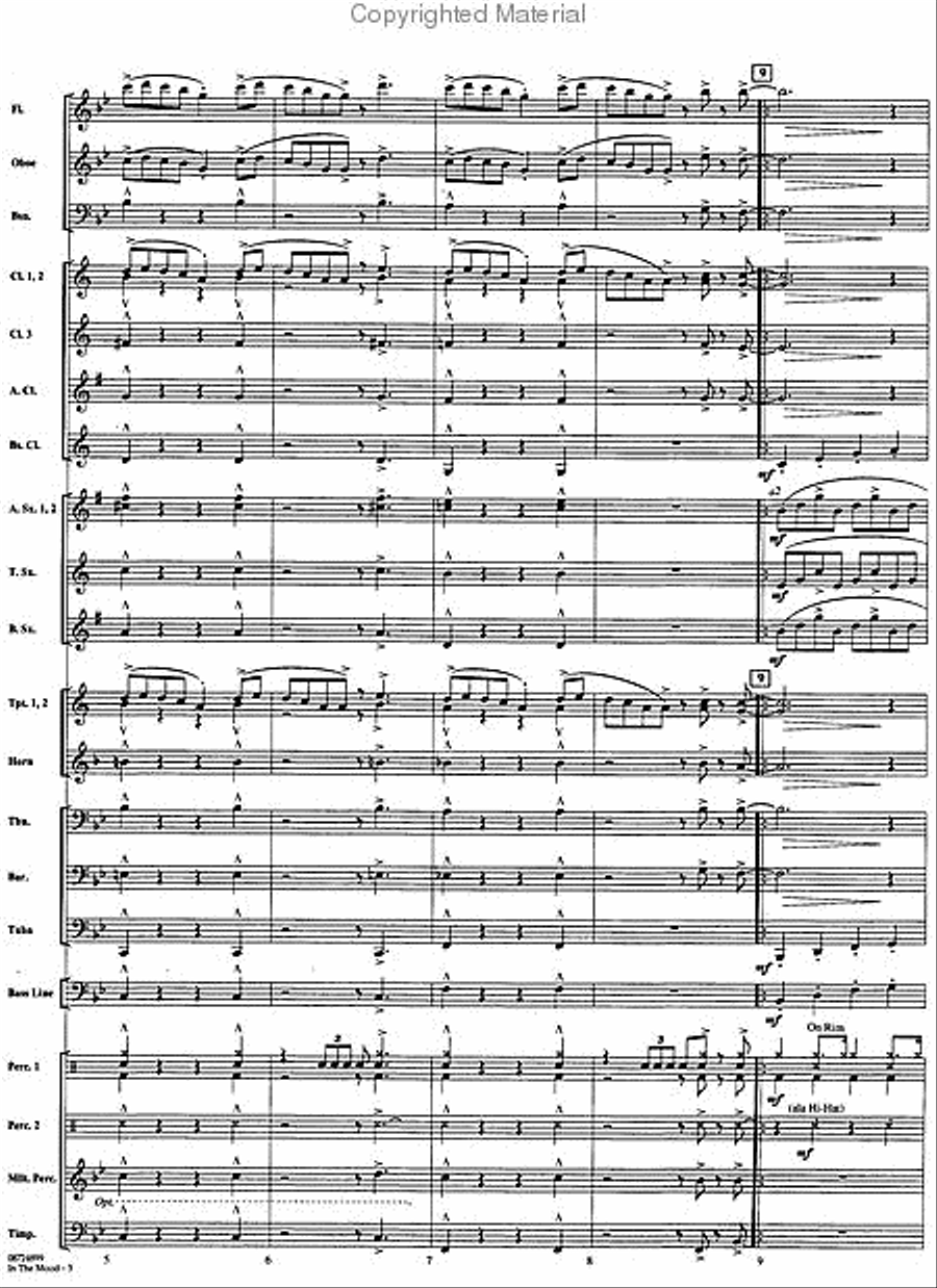 In the Mood In the Mood Concert Band scores gallery preview page 3