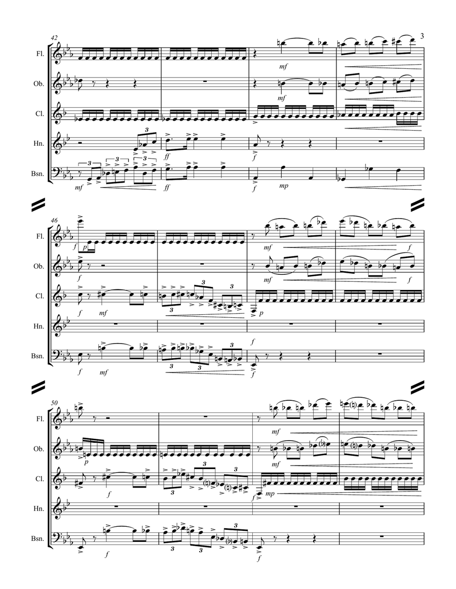 1812 Overture (for Woodwind Quintet) Woodwind Quintet scores gallery preview page 4