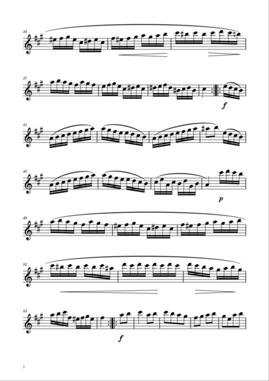 Rondo alla Turca Violin Solo Violin Solo scores gallery preview page 2
