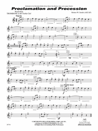 Proclamation and Procession: (wp) 1st B-flat Trombone T.C.