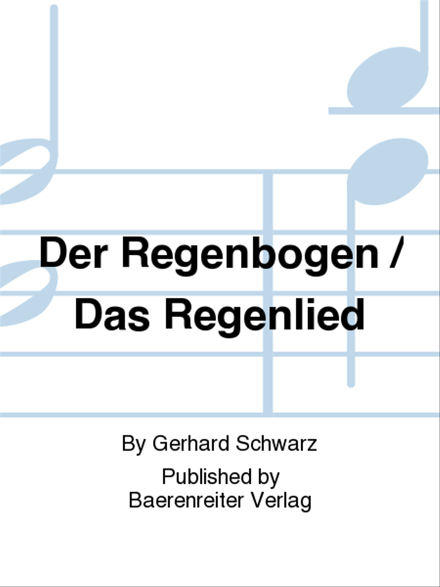 Der Regenbogen / Das Regenlied 4-Part scores gallery preview page 1