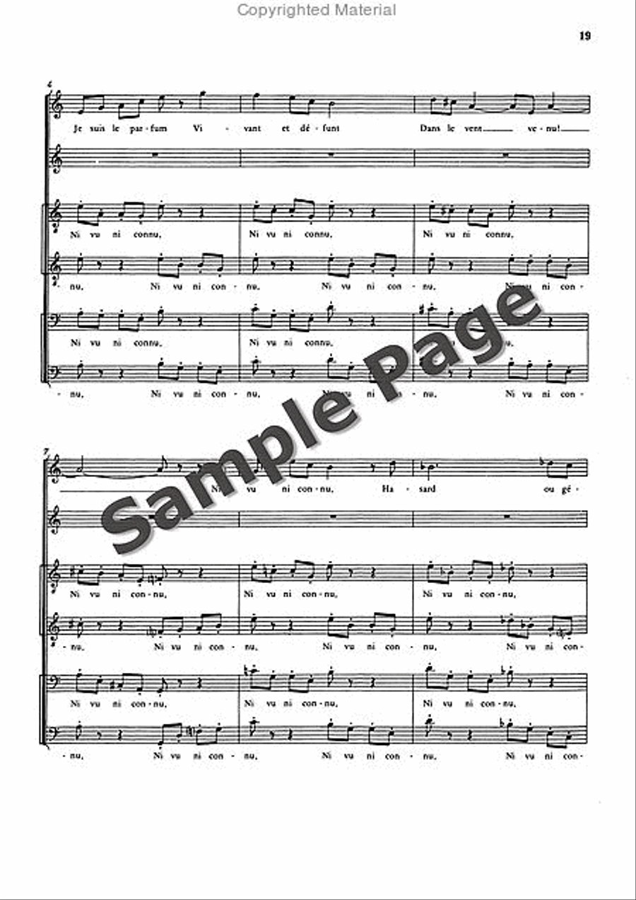 3 Poemes of Paul Valery 3 Poemes of Paul Valery SSAATTBB scores gallery preview page 20