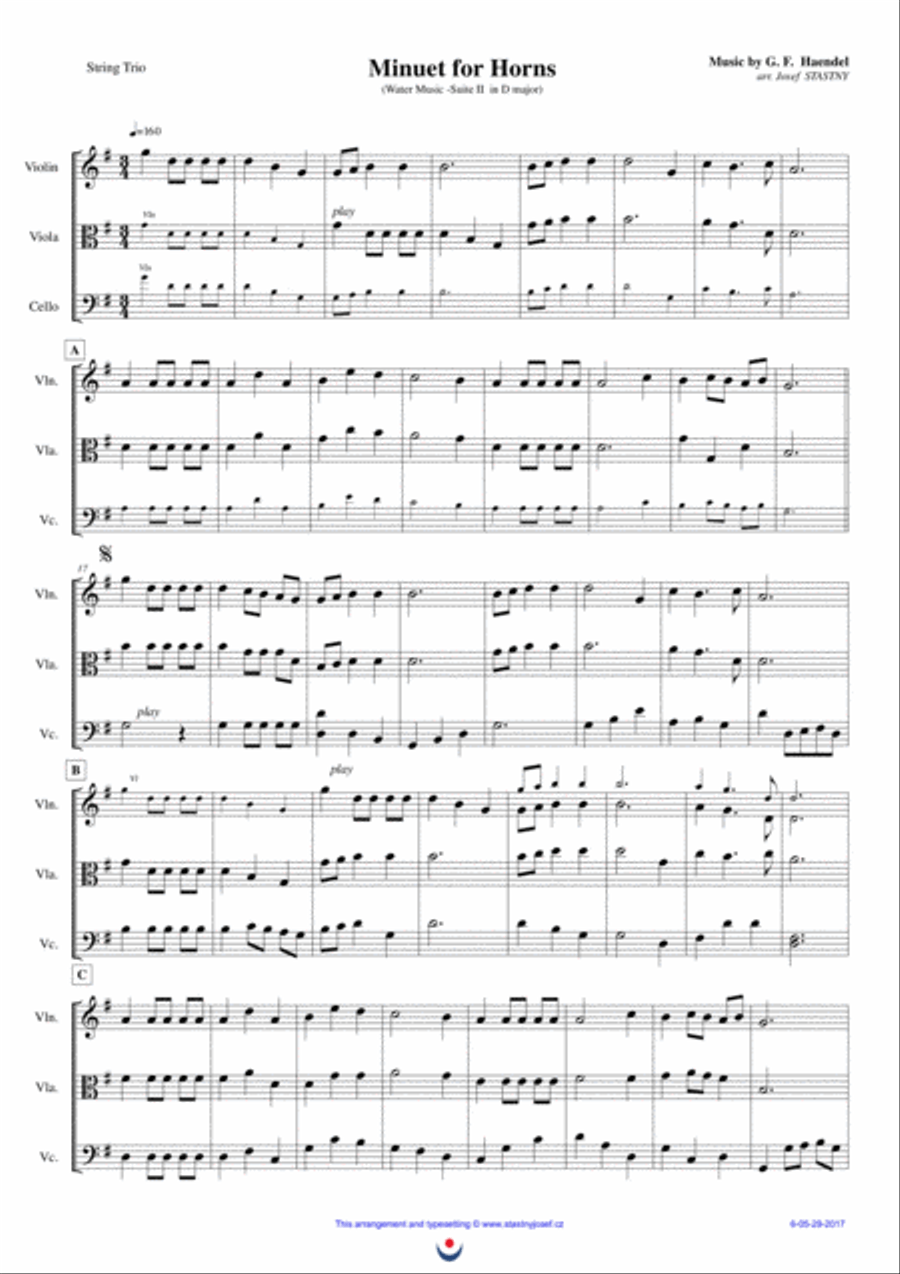 Menuet for Horns (Water Music)