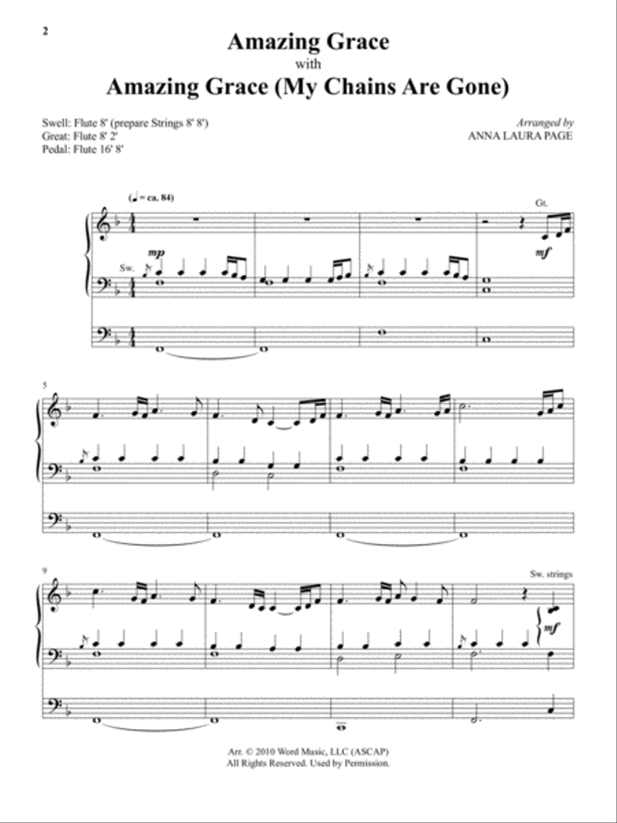 Hymns, Pipes, & Praise Organ scores gallery preview page 3