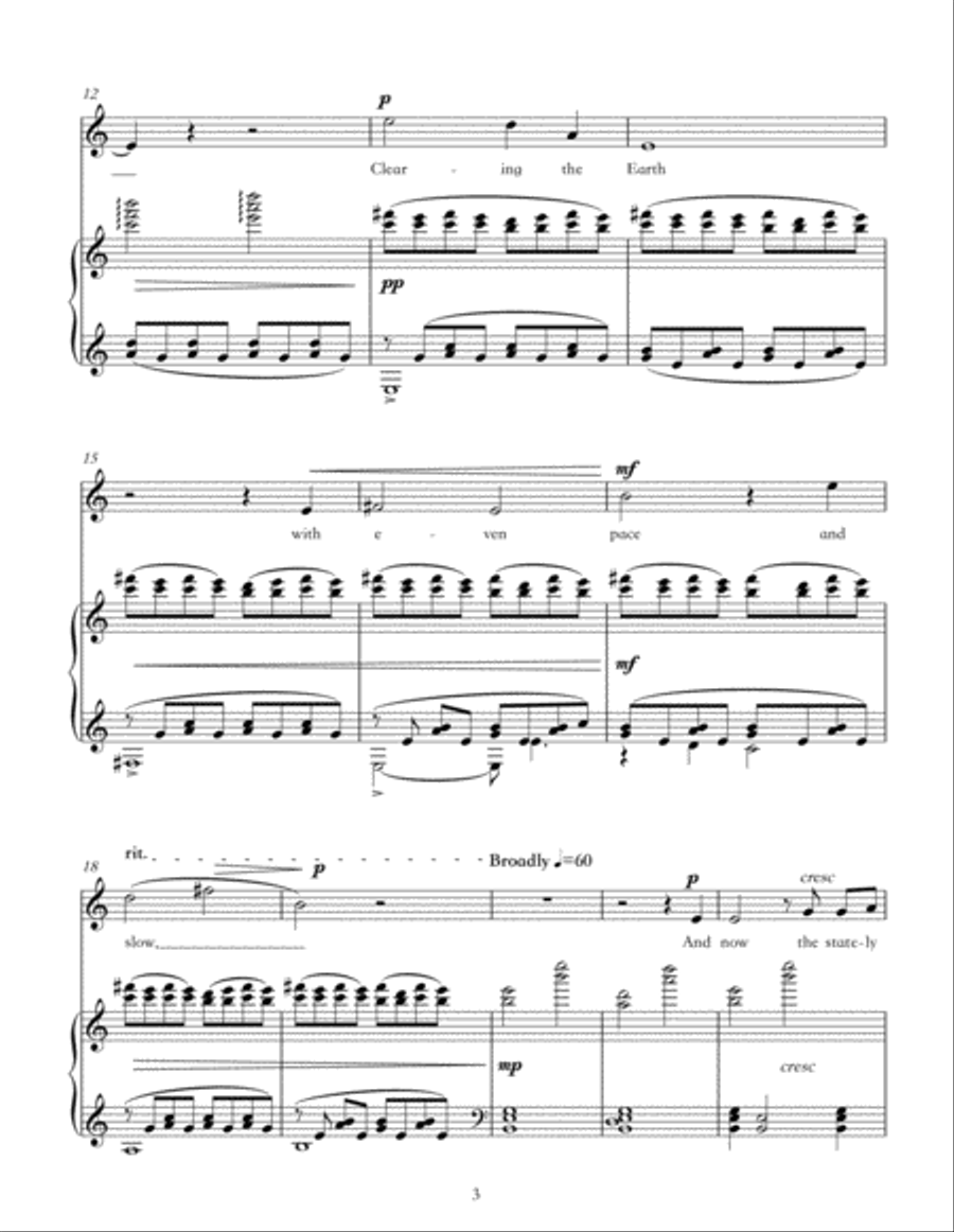 Stars (for Soprano and Piano) Soprano Voice scores gallery preview page 3