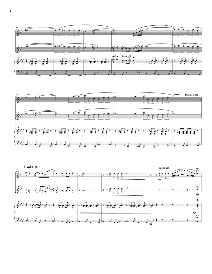 The Girl From Ipanema (garôta De Ipanema) Woodwind Ensemble scores gallery preview page 4