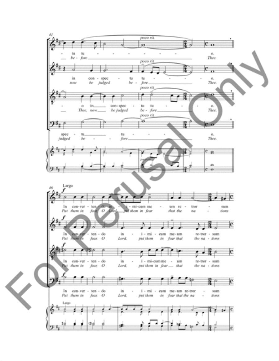 Exurge Domine 4-Part scores gallery preview page 7