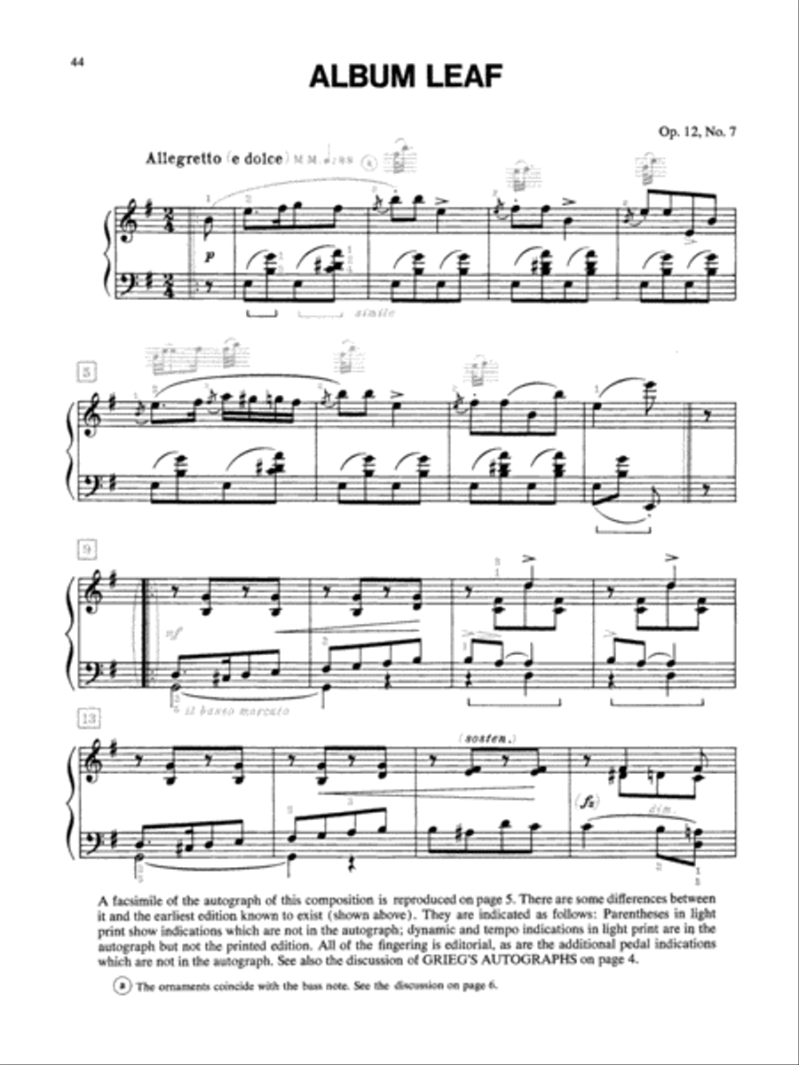Grieg: An Introduction to His Piano Works Piano Solo scores gallery preview page 4
