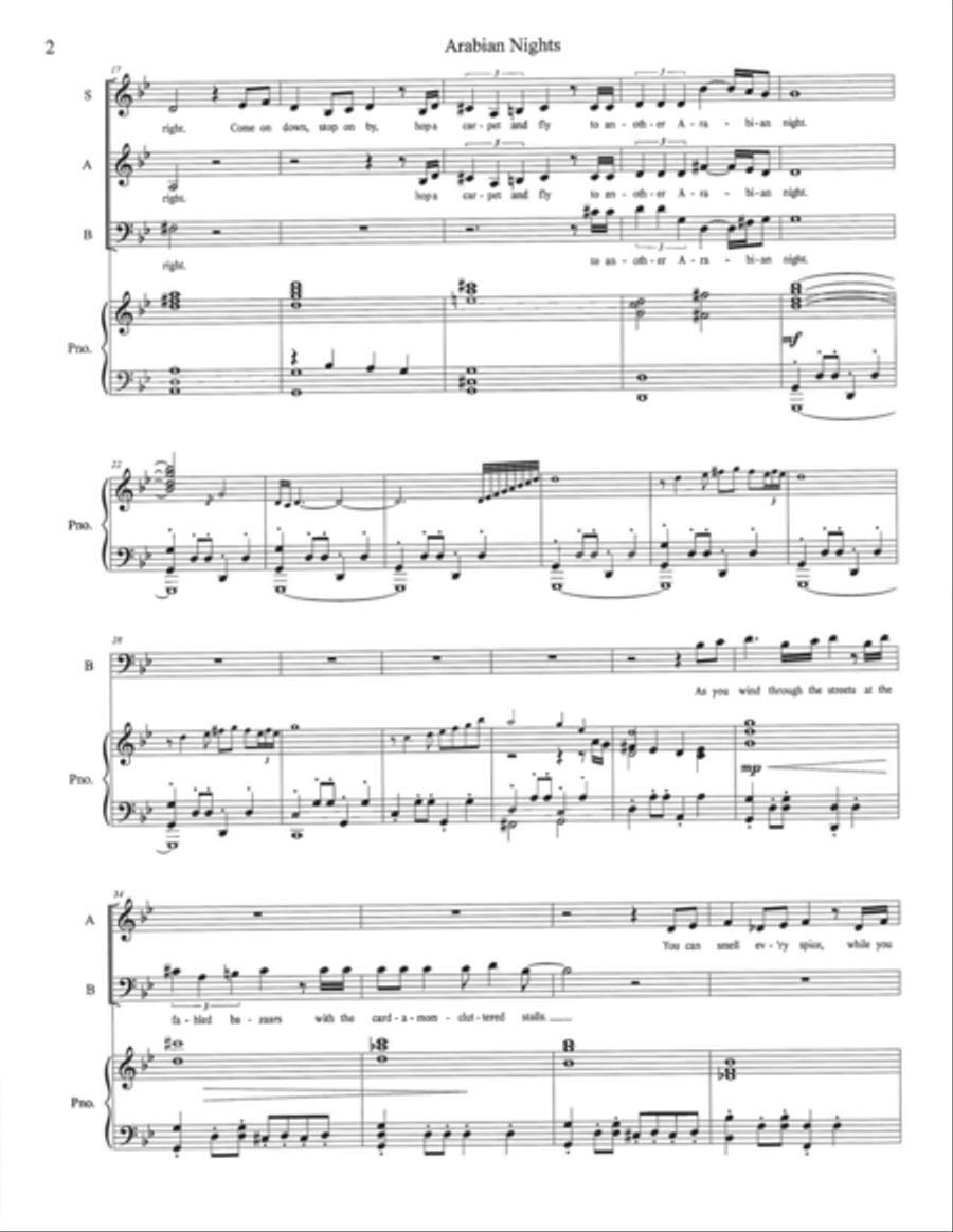 Arabian Nights 3-Part scores gallery preview page 2