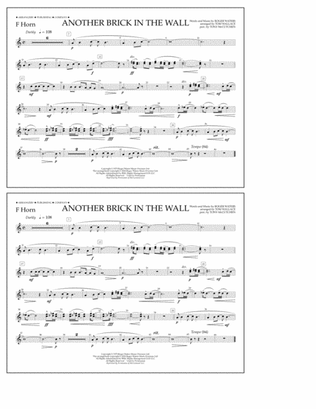 Book cover for Another Brick in the Wall - F Horn