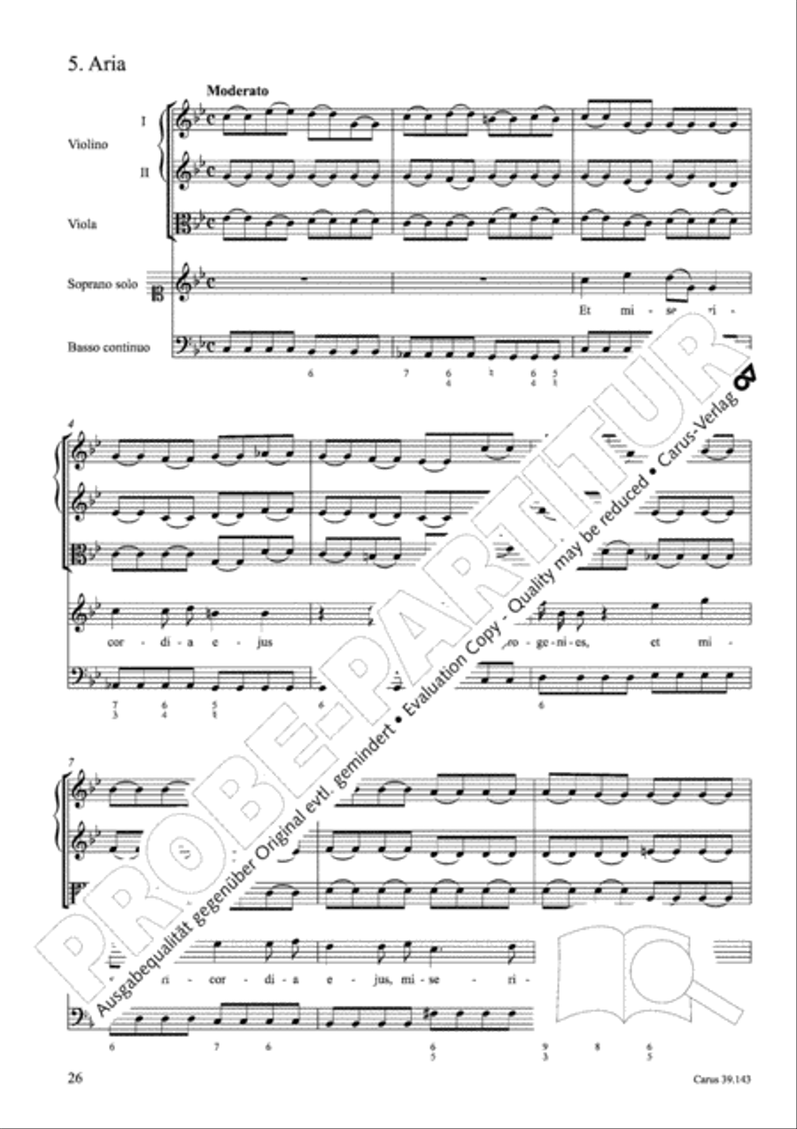 Magnificat in C major 4-Part scores gallery preview page 27