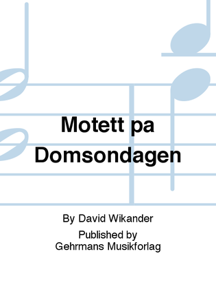 Book cover for Motett pa Domsondagen