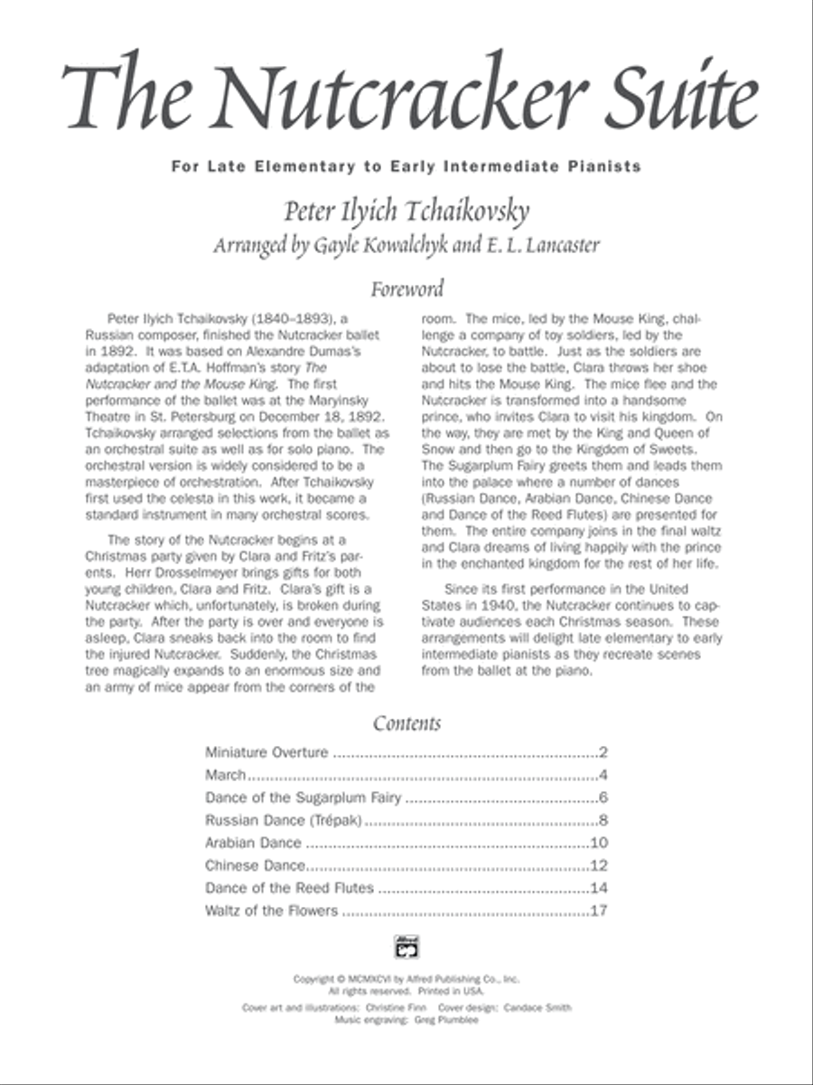 The Nutcracker Suite Easy Piano scores gallery preview page 2