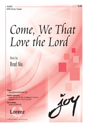 Book cover for Come, We that Love the Lord