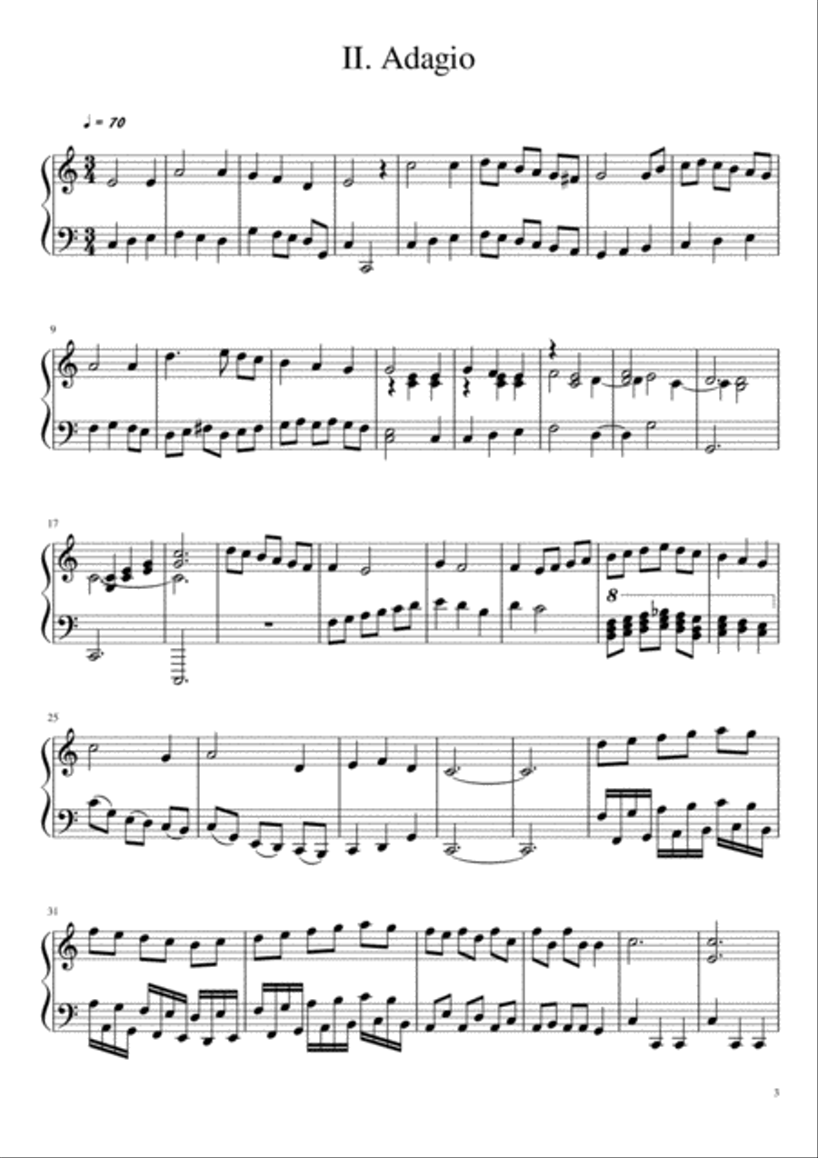 Piano Sonata No 1 Piano Solo scores gallery preview page 3