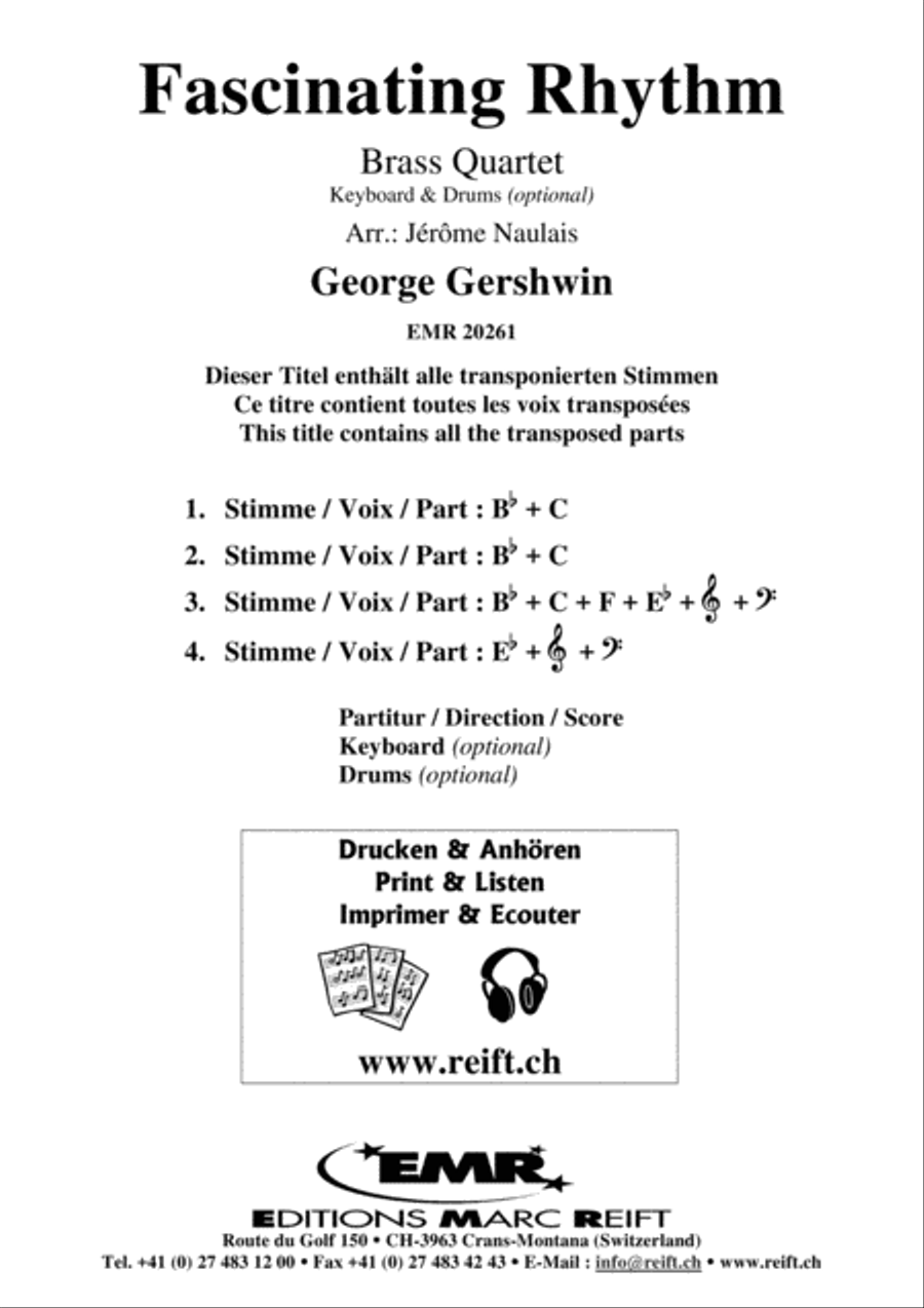 Fascinating Rhythm Brass Ensemble scores gallery preview page 2