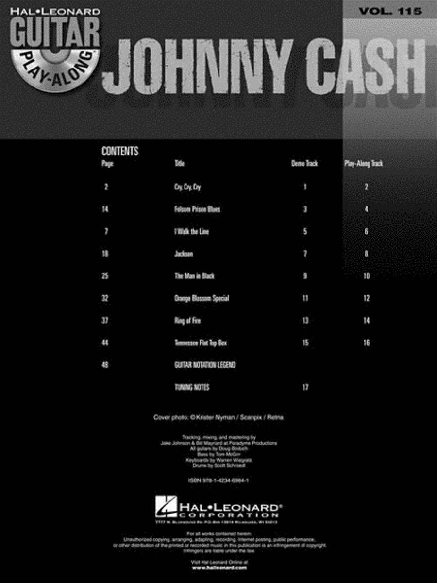 Johnny Cash Johnny Cash Electric Guitar scores gallery preview page 3