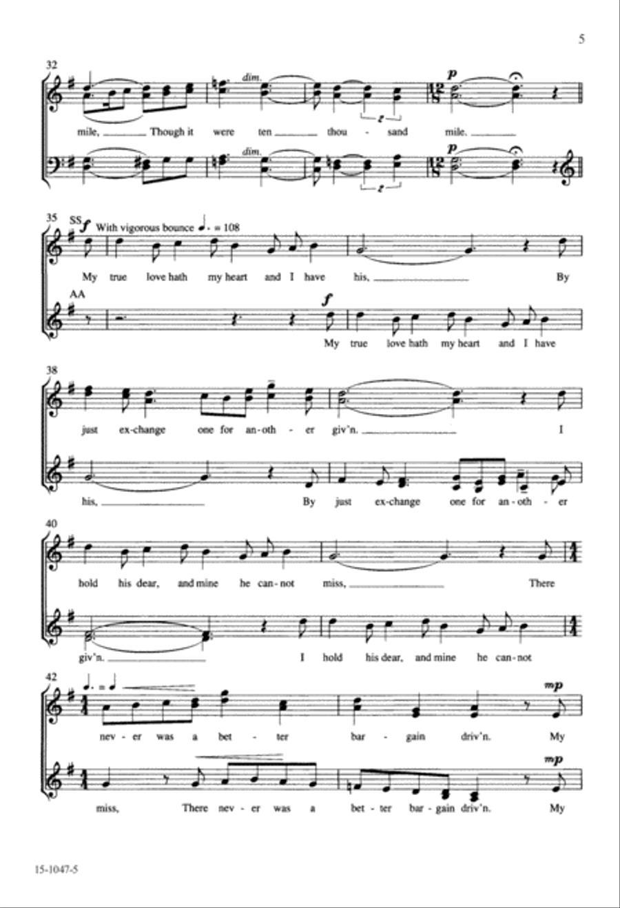 Love's Antiphon Love's Antiphon Divisi scores gallery preview page 5