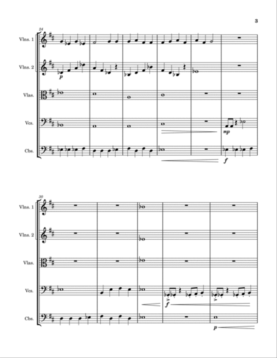 Joyful Reminiscence Joyful Reminiscence String Orchestra scores gallery preview page 3