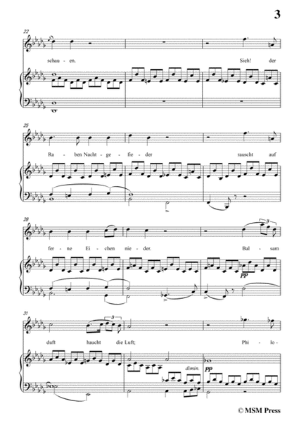 Schubert-Abendbilder(Nocturne),D.650,in b flat minor,for Voice&Piano image number null