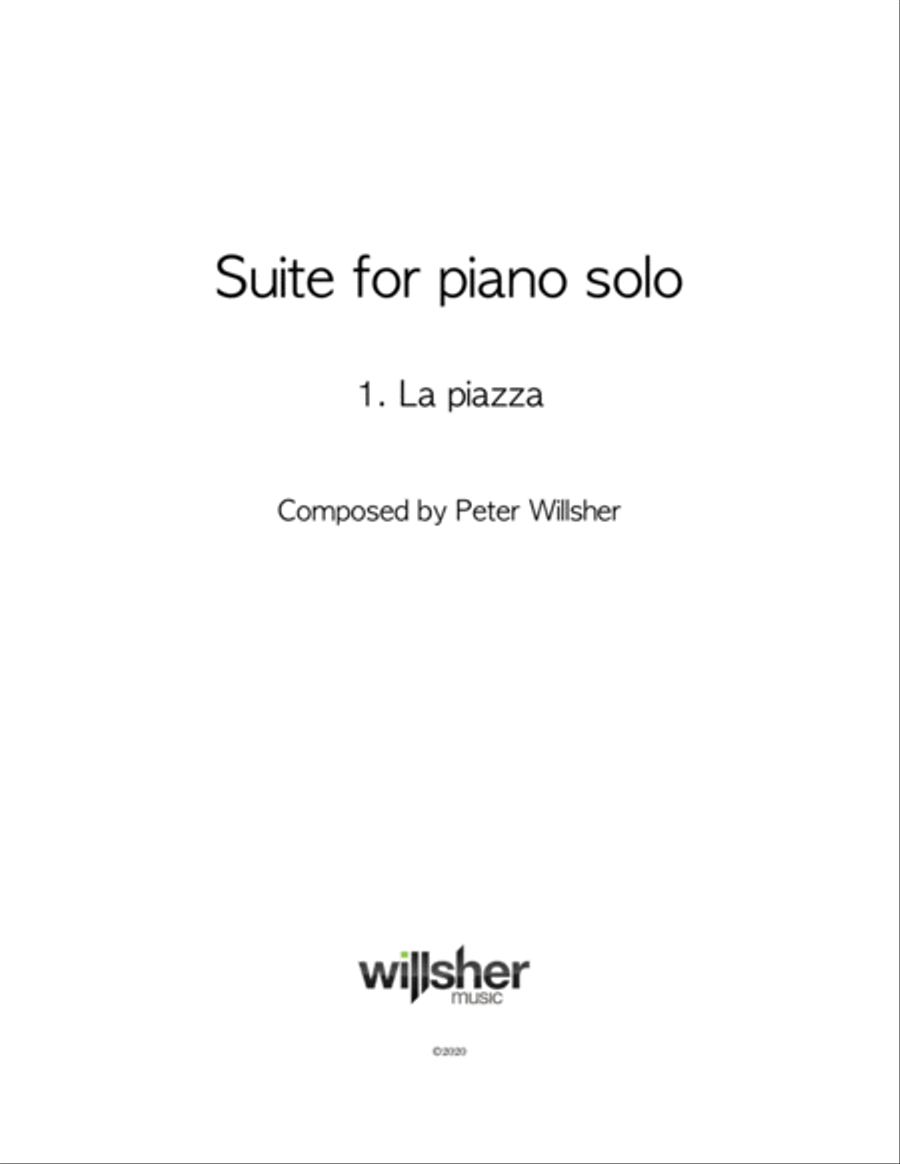 La piazza La piazza Piano Solo scores gallery preview page 1