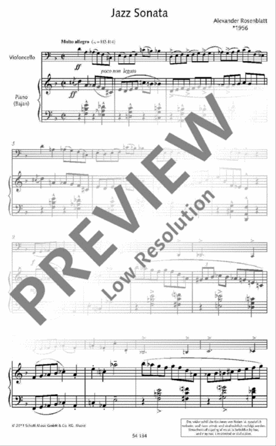 Jazz Sonata Piano Accompaniment scores gallery preview page 2