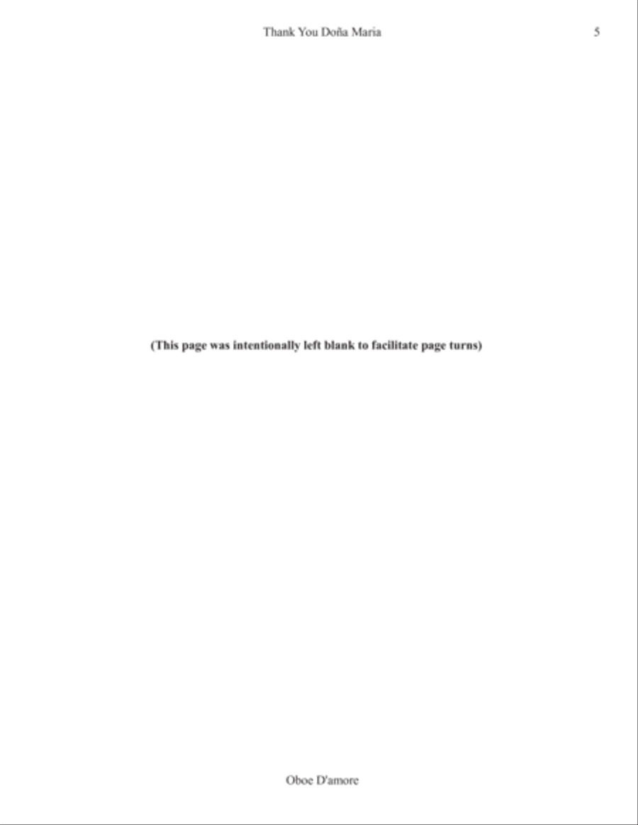 Thank You Doña Maria (all parts) Small Ensemble scores gallery preview page 5