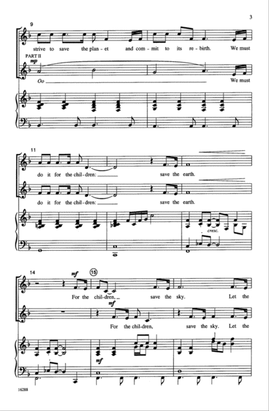 For the Children For the Children Choir scores gallery preview page 2