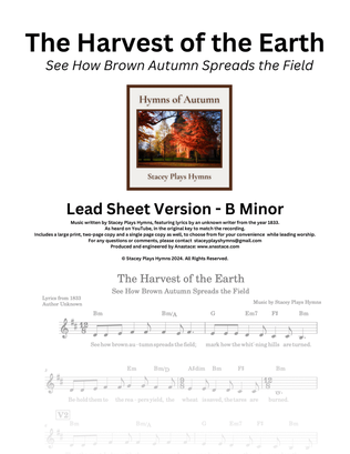 The Harvest of the Earth (See How Brown Autumn Spreads the Fields) [Lead Sheet Version]