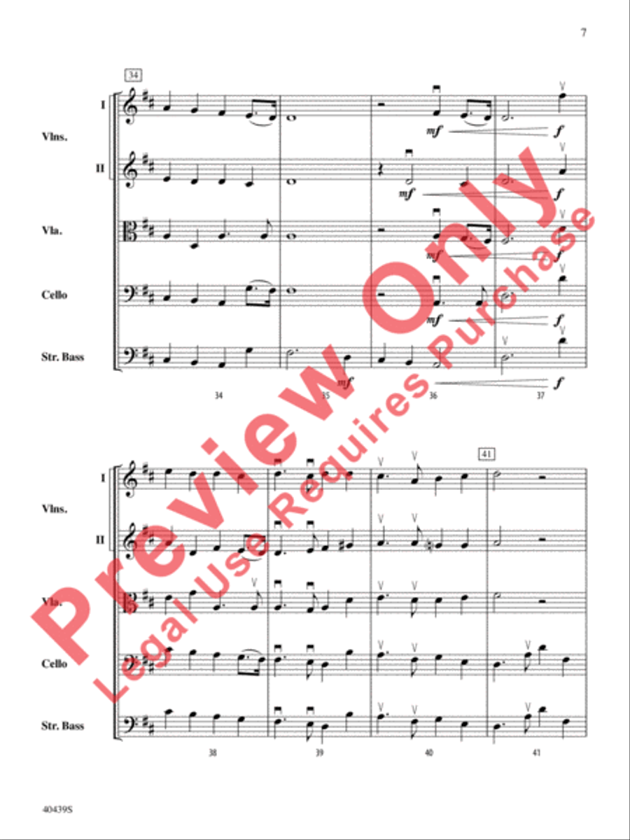 Hallelujah Chorus String Orchestra scores gallery preview page 8