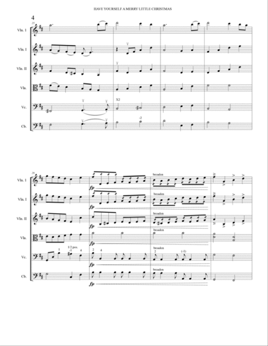 Have Yourself A Merry Little Christmas Chamber Music scores gallery preview page 4