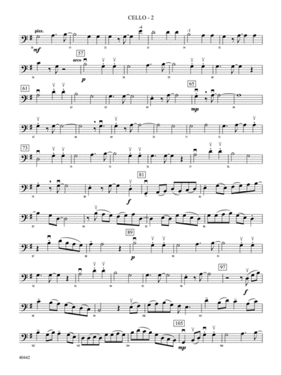 Cascade: Cello String Orchestra scores gallery preview page 2