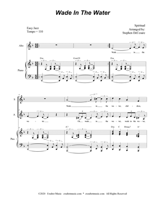 Wade In The Water (Duet for Soprano and Alto Solo)