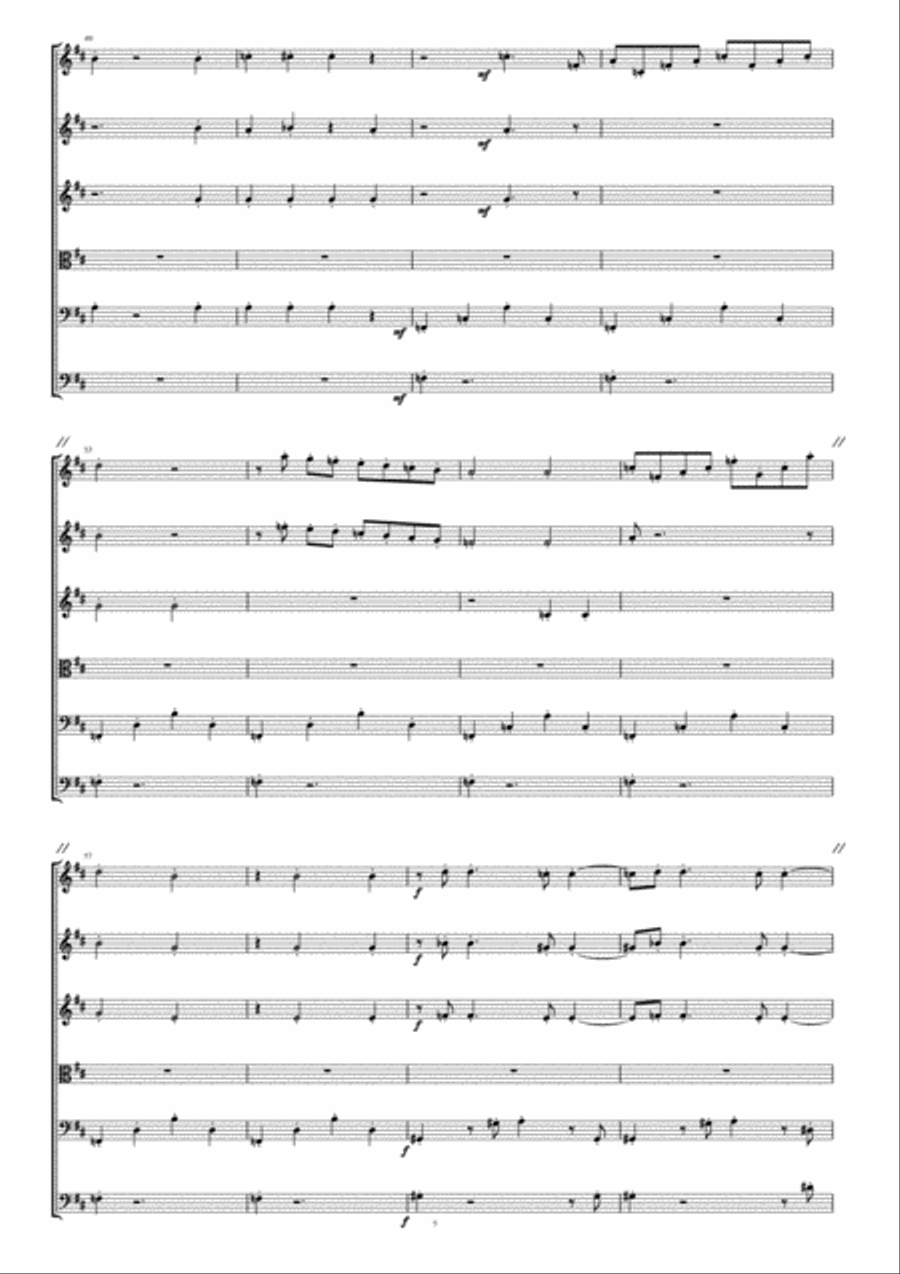 Metamorphosis of a Blue-Eyed Sailor, Op 7, 2nd Movement, Caterpillar String Orchestra scores gallery preview page 5