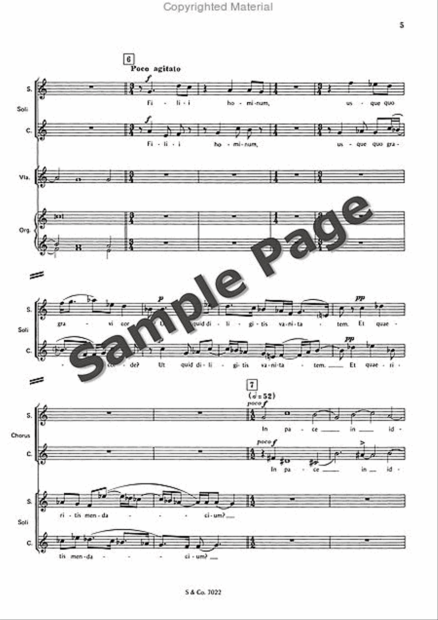 Psalm 4 Op. 38a Choir scores gallery preview page 8