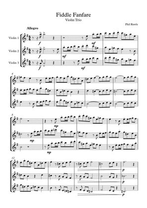 Book cover for Fiddle Fanfare - Violin Trio