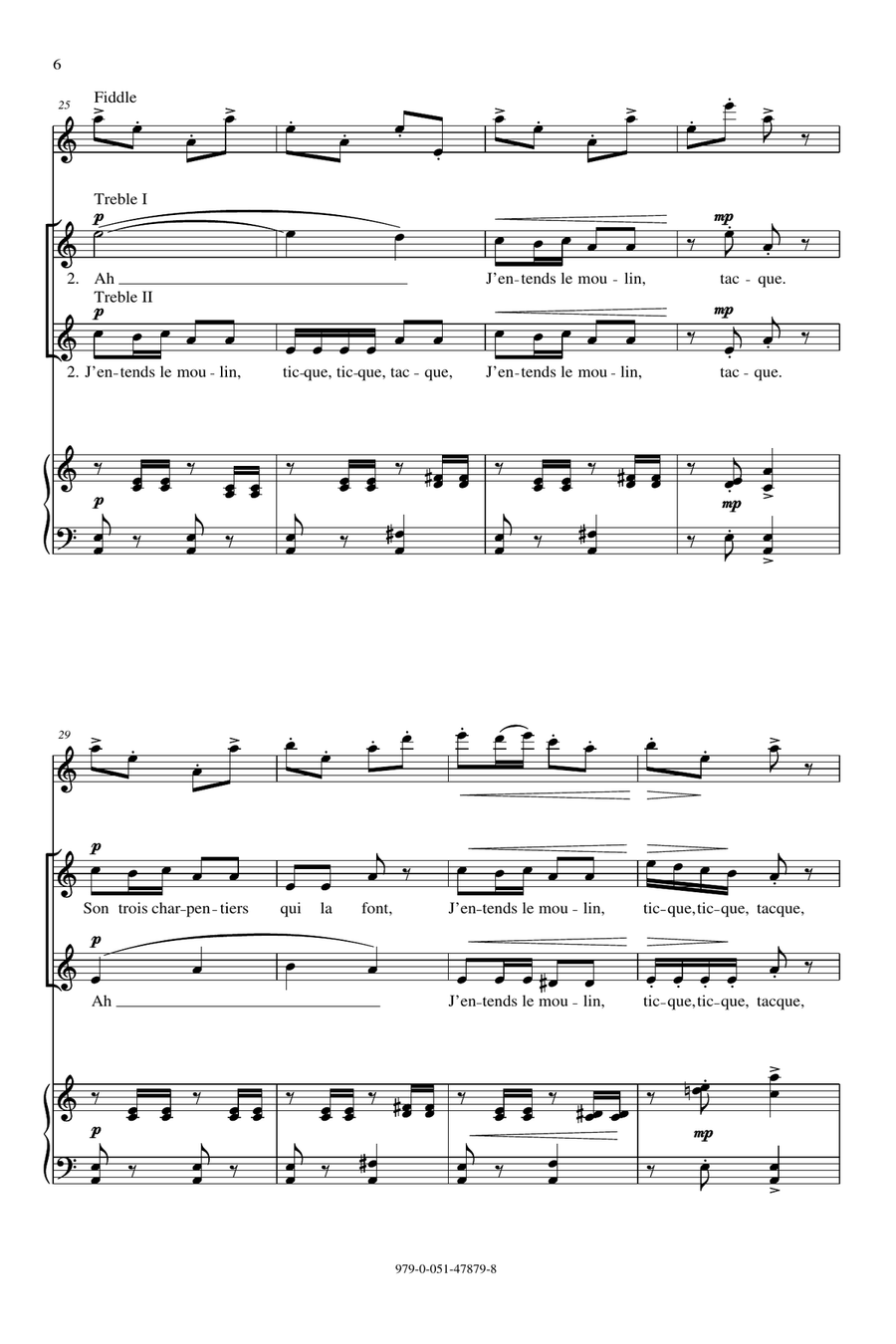 J'entends Le Moulin 2-Part scores gallery preview page 3