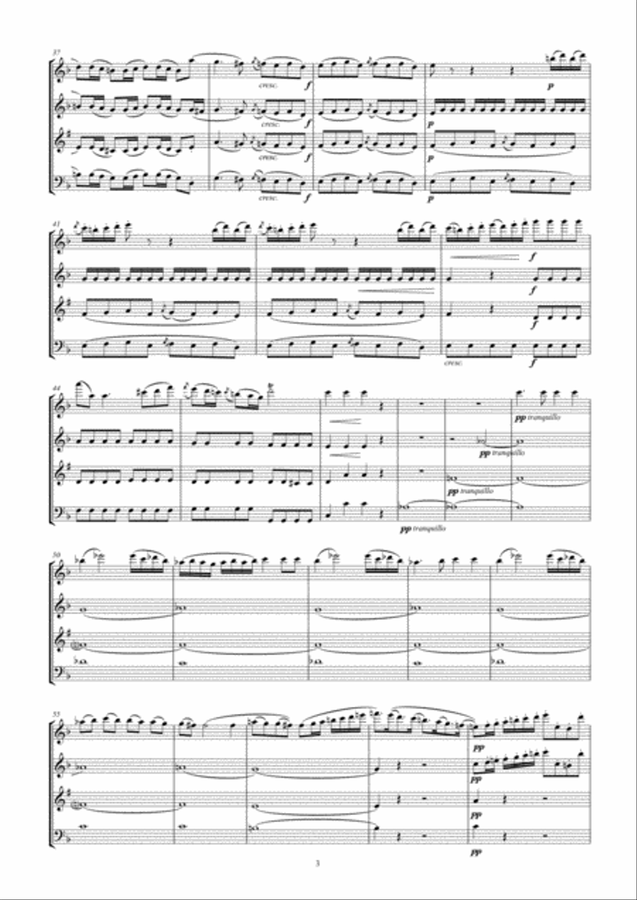 Dittersdorf Quartet No. 5 arr. Woodwind Quartet Woodwind Quartet scores gallery preview page 3