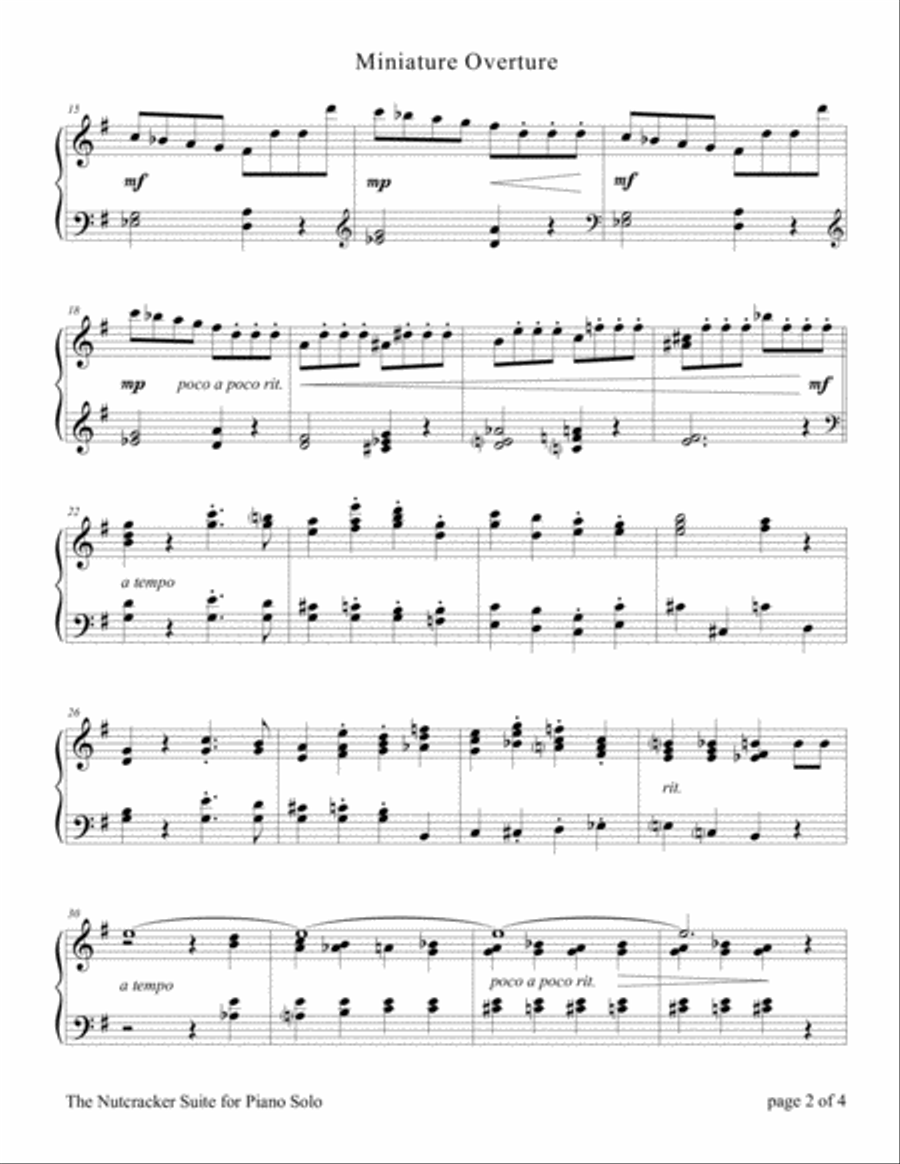 The Nutcracker Suite (Complete Collection for Piano Solo) Piano Solo scores gallery preview page 6