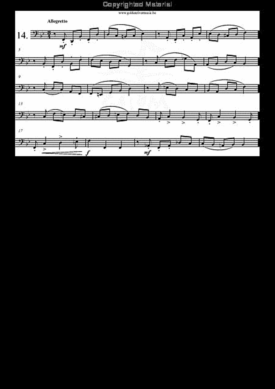 18 Etudes Melodiques Tuba scores gallery preview page 15