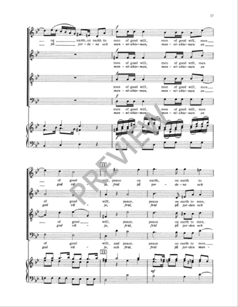 Svenska Messan (Swedish Mass) Vocal Score 4-Part scores gallery preview page 20