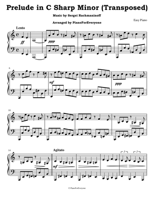 Prelude in C Sharp Minor - Rachmaninoff (Easy Piano)