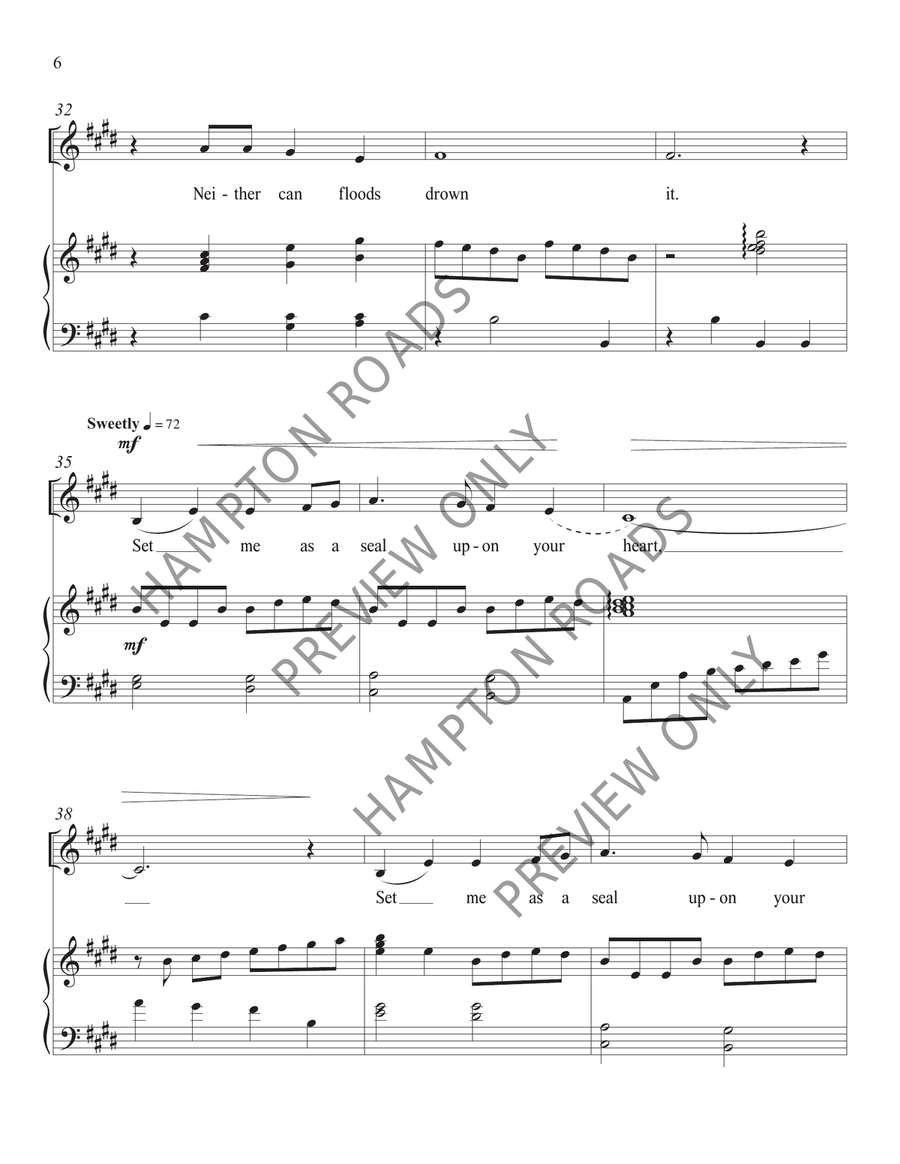 Set Me As a Seal (Medium Low) Voice Solo scores gallery preview page 7