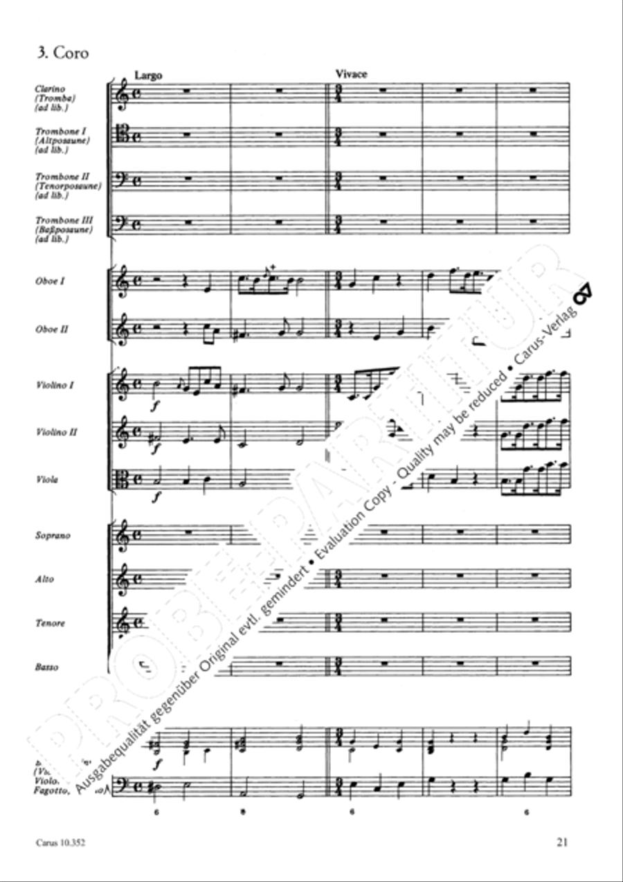 From the deepest comes our plea (Aus der Tiefen rufen wir) 4-Part scores gallery preview page 24