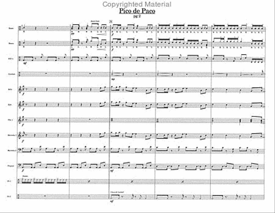 Pico De Paco Percussion Ensemble scores gallery preview page 4