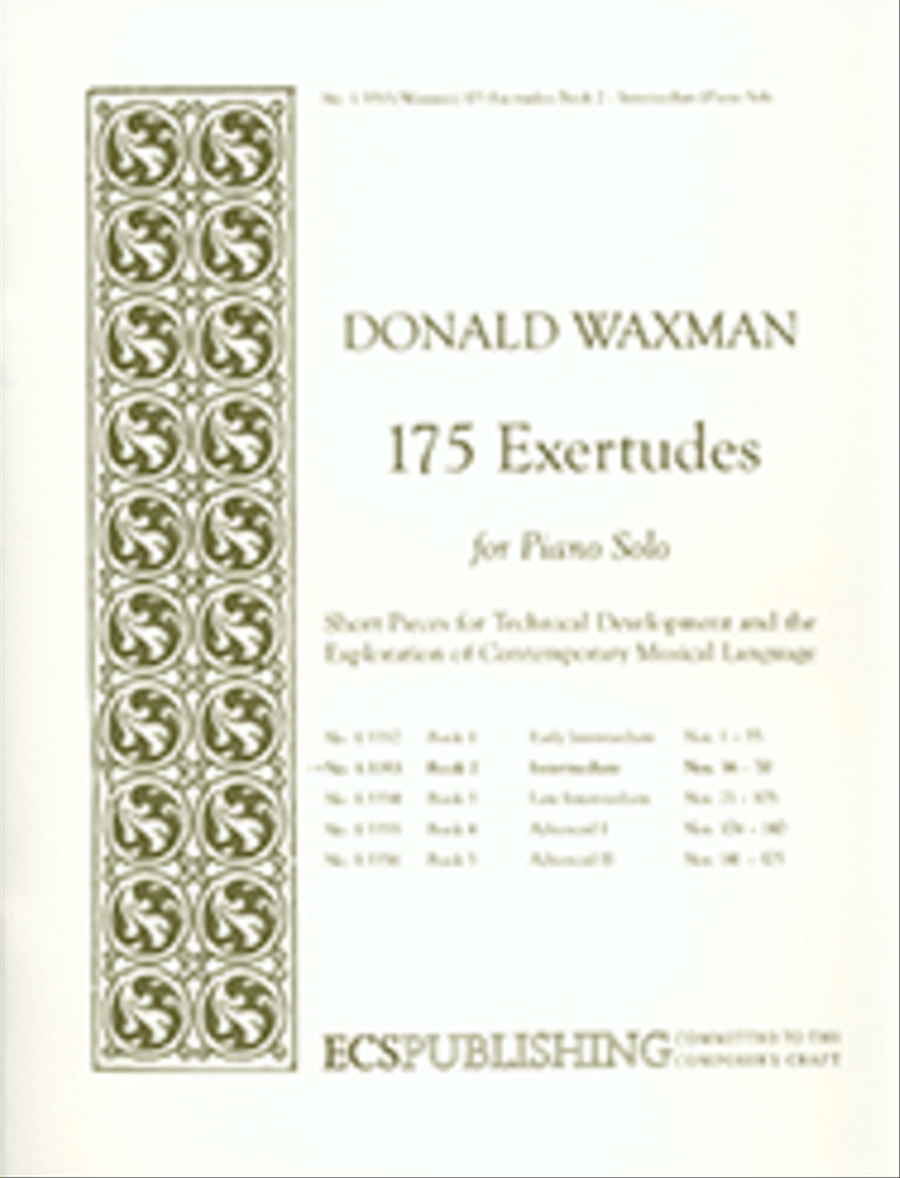 175 Exertudes, Book 2: Intermediate Piano Method scores gallery preview page 1