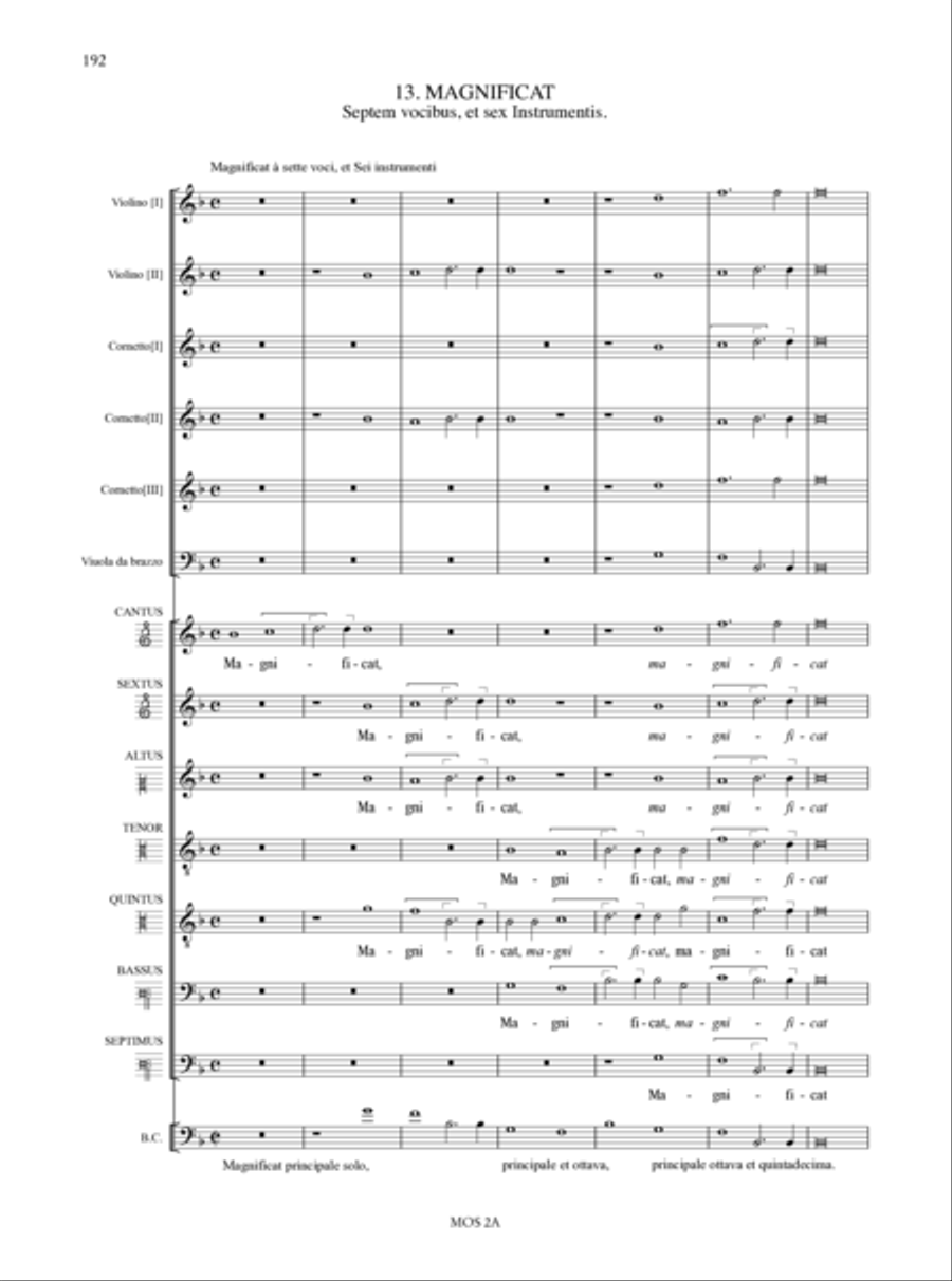 Vespro della Beata Vergine (Venezia 1610) Choir scores gallery preview page 14